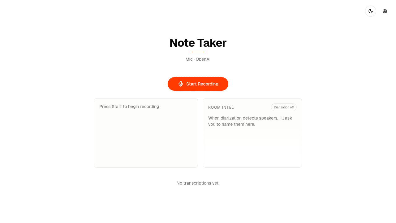 Note Taker App