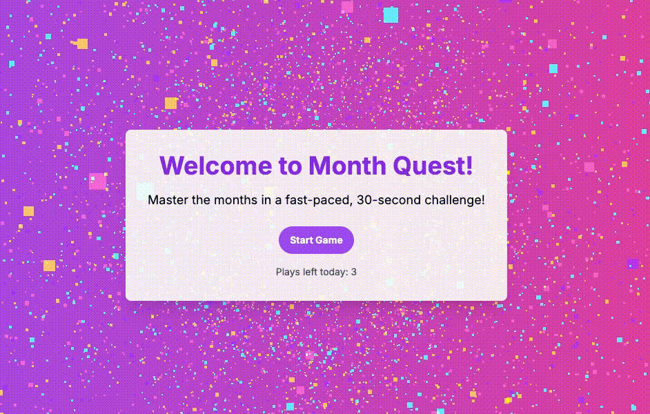 Month Quest game demo