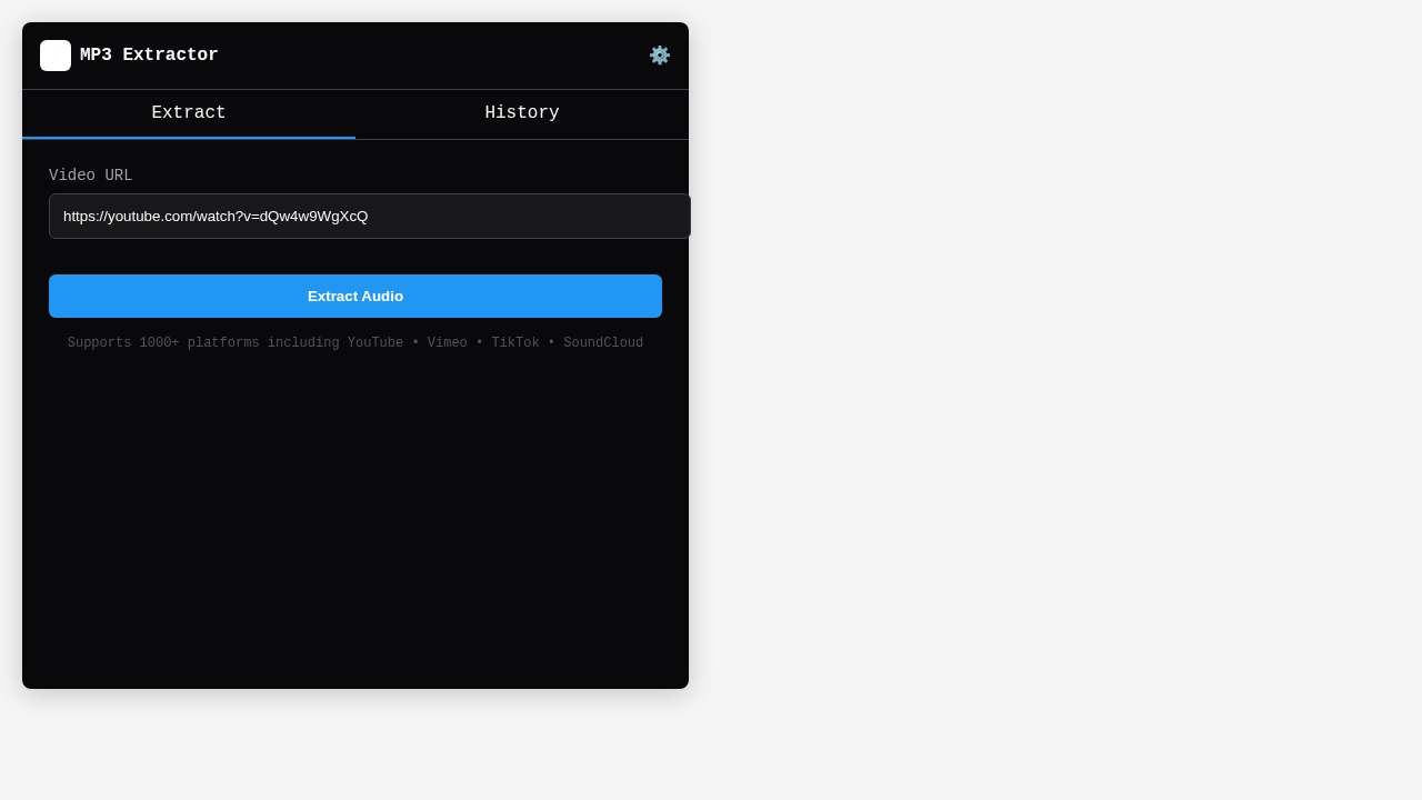 MP3 Extractor - Chrome Extension